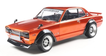 421186528 Nissan Skyline (C10) Hakosuka 1970 orange metallic 1:18